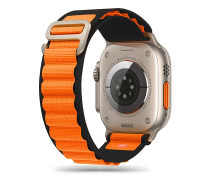 Pasek do smartwatchy Tech-Protect Nylon Pro do Apple Watch 44/45/46/49 mm Black / Orange